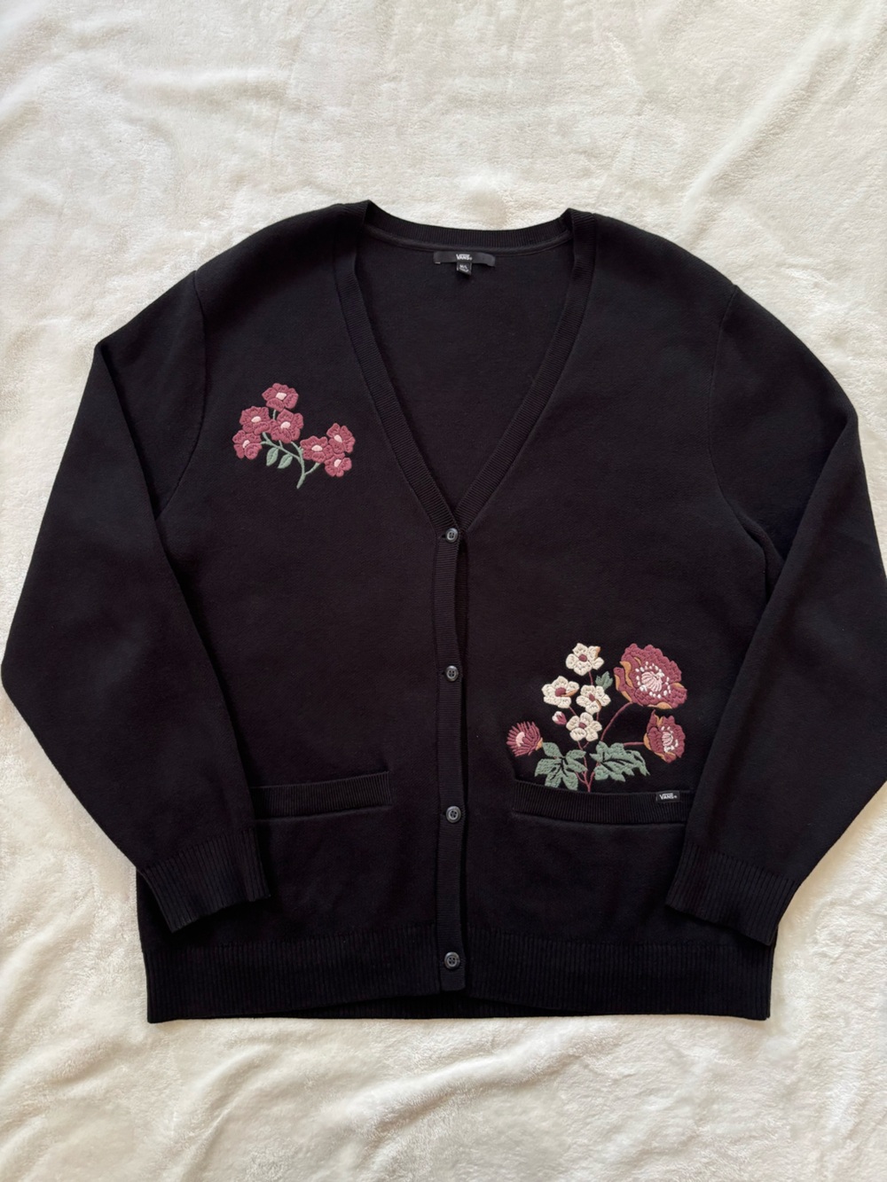 Vans floral embroidered sweater